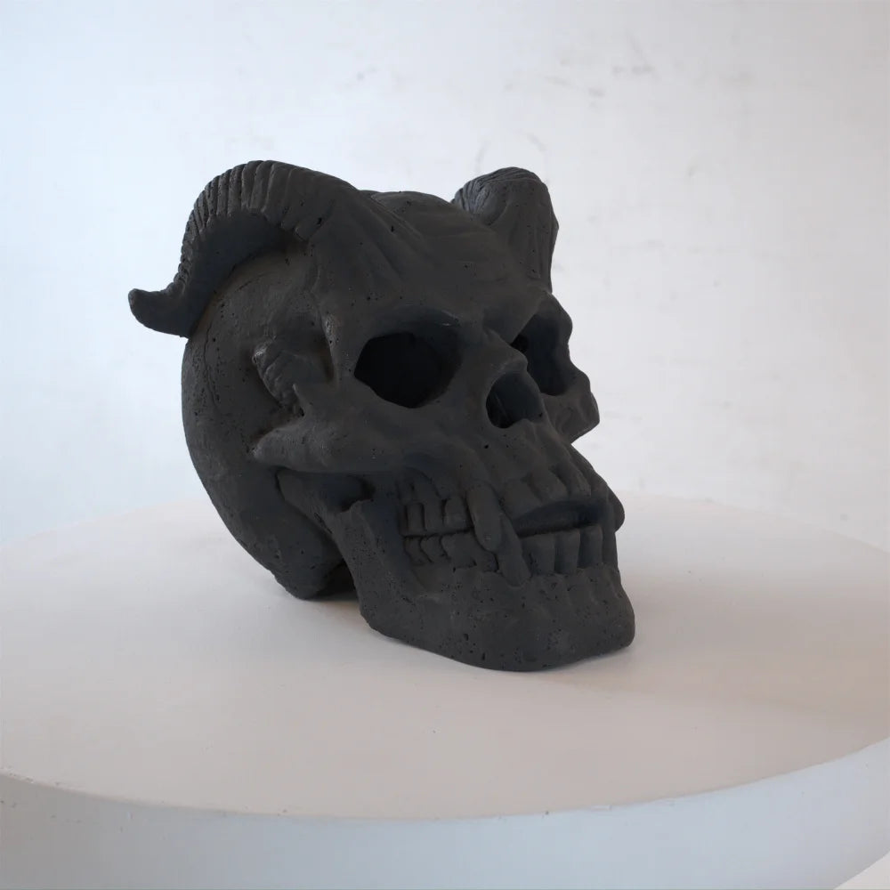 Refractory Fireproof Imitated Human Skulls Gas Log