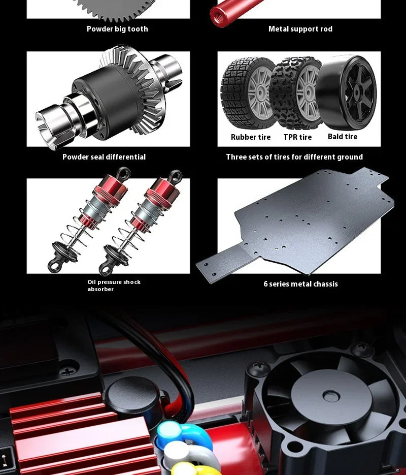 1 To 14 MJX 14303 RC Drift Car 2.4G Speed Brushless 4WD