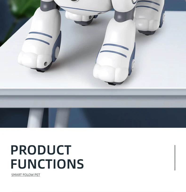 Funny RC Robot Dog Voice Command Toy With Music Song