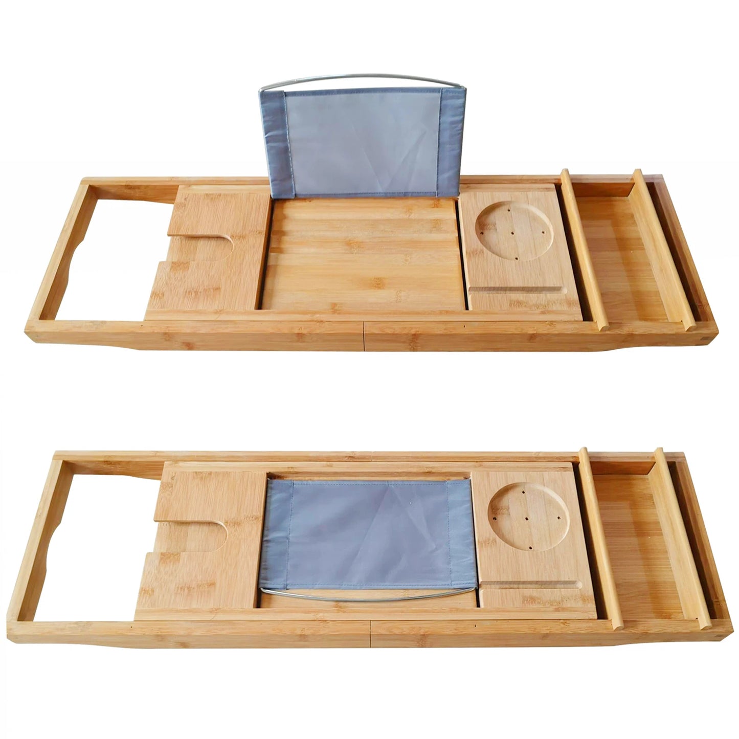 Extendable Bathtub Caddy Tray Shelf Tablet Phone Holder