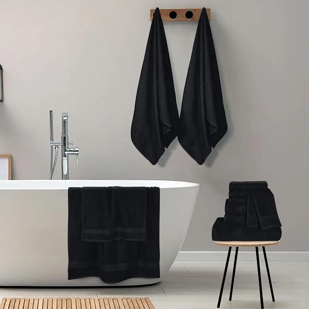 Luxury 24 Piece Pure Cotton Towel Set Quick Dry Bath Towels