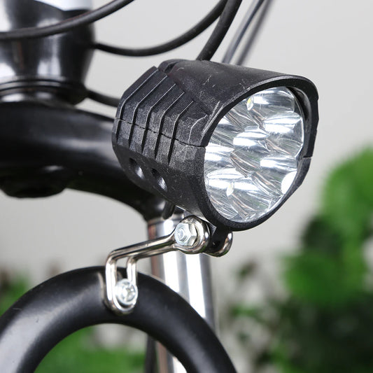 48V Electric Bicycle Front Light High Brightness LED Horn