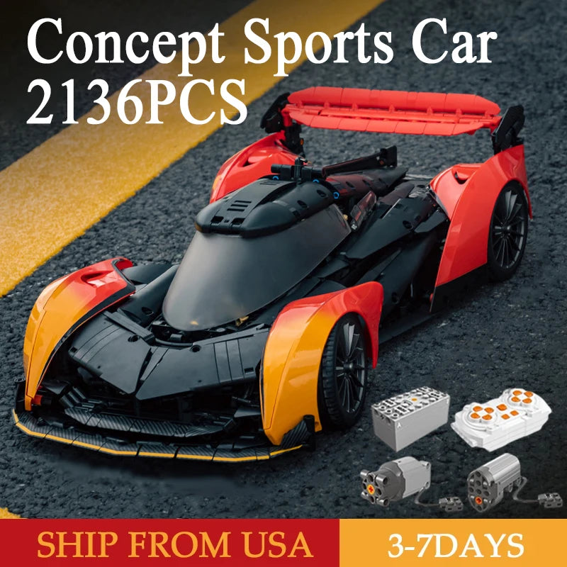 2135PCS Concept Sports Car Building Blocks Set For Collection Gifts