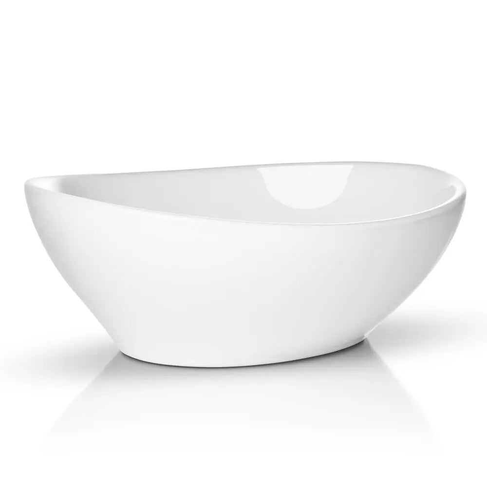 Modern Ceramic Vessel Sink Oval White Bathroom Vanity