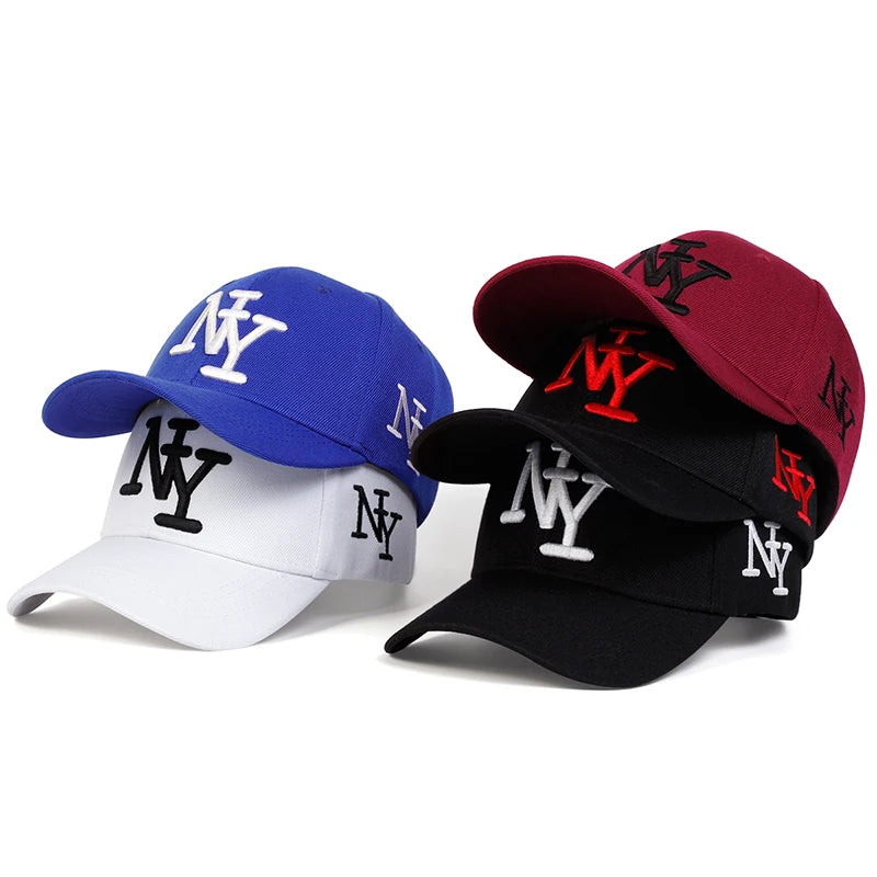 Unisex Letter Embroidery Baseball Cap Adjustable Sun Protection Leisure Hat