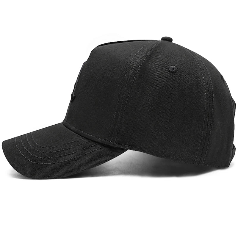 Unisex A Letter Embroidered Baseball Cap Outdoor Adjustable Sun Protection Hat