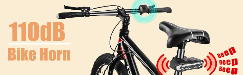 Elecpow Smart Bike Taillight Anti Theft Alarm With Remote