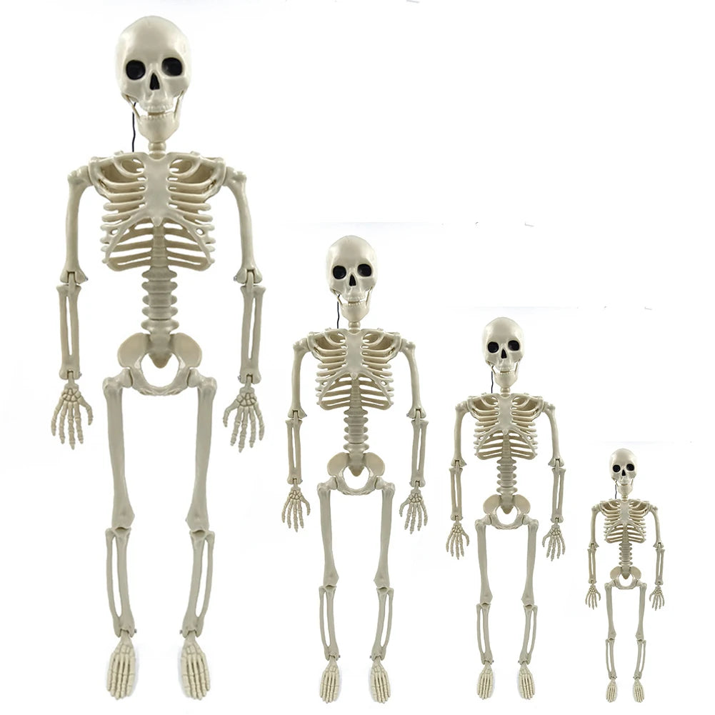 Halloween Horror Skeleton Statue Movable Joints Yard Garden