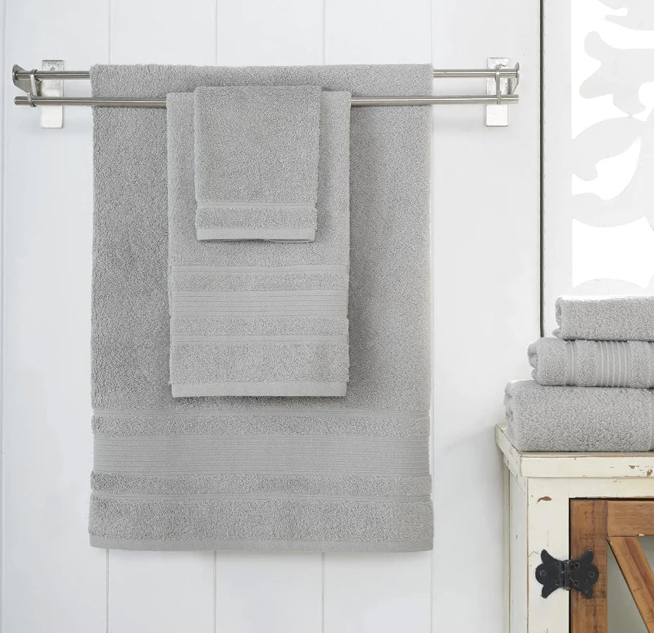 4 Piece Turkish Cotton Towel Set Bath Towels Quick Dry