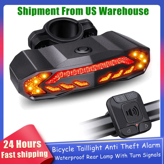 Elecpow Smart Bike Taillight Anti Theft Alarm With Remote