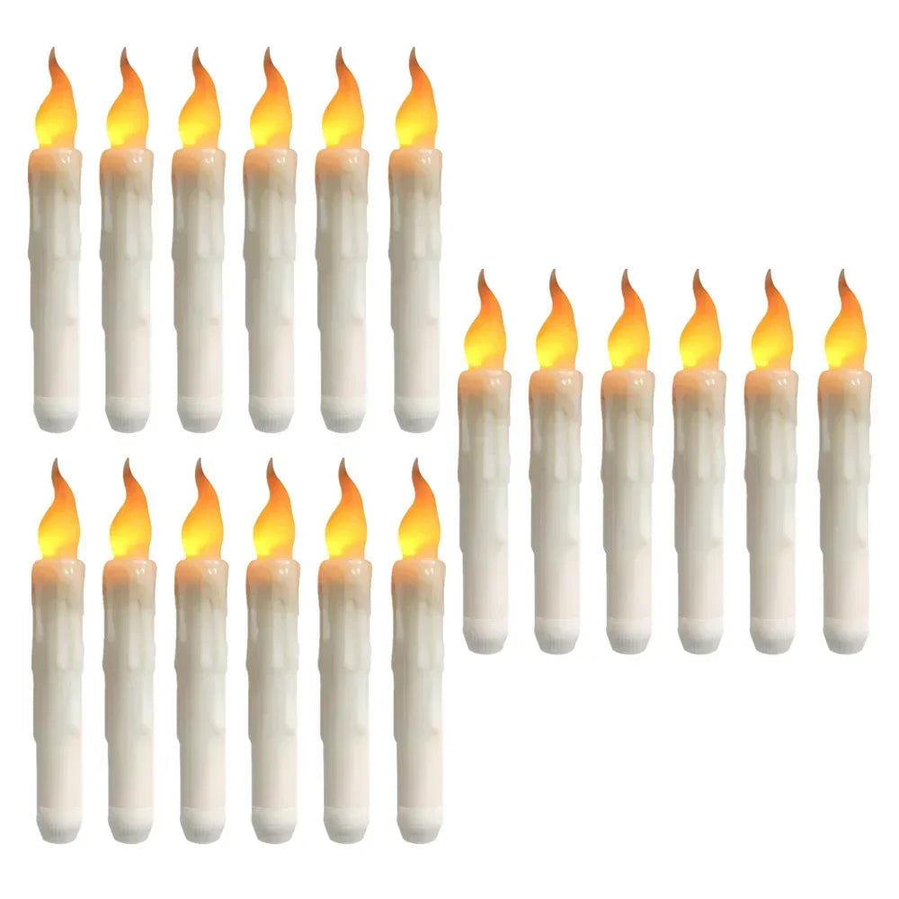 Floating LED Candles With Wand Remote Flameless Decor