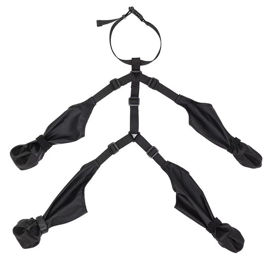 Outdoor Dog Boots With Suspenders Waterproof Paw Protectors For Small Large Dogs