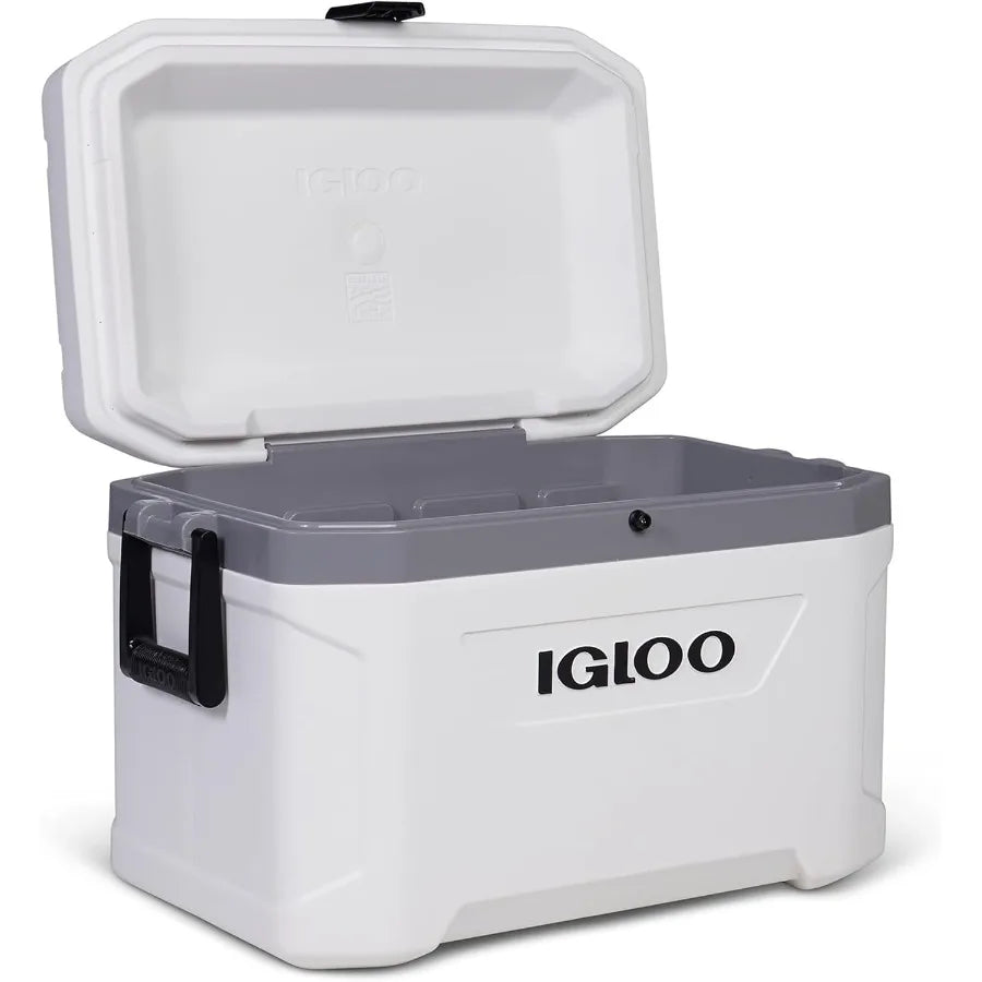 Insulated Hard Side Cooler Ice Chest Marine Series for Fishing Camping Boating