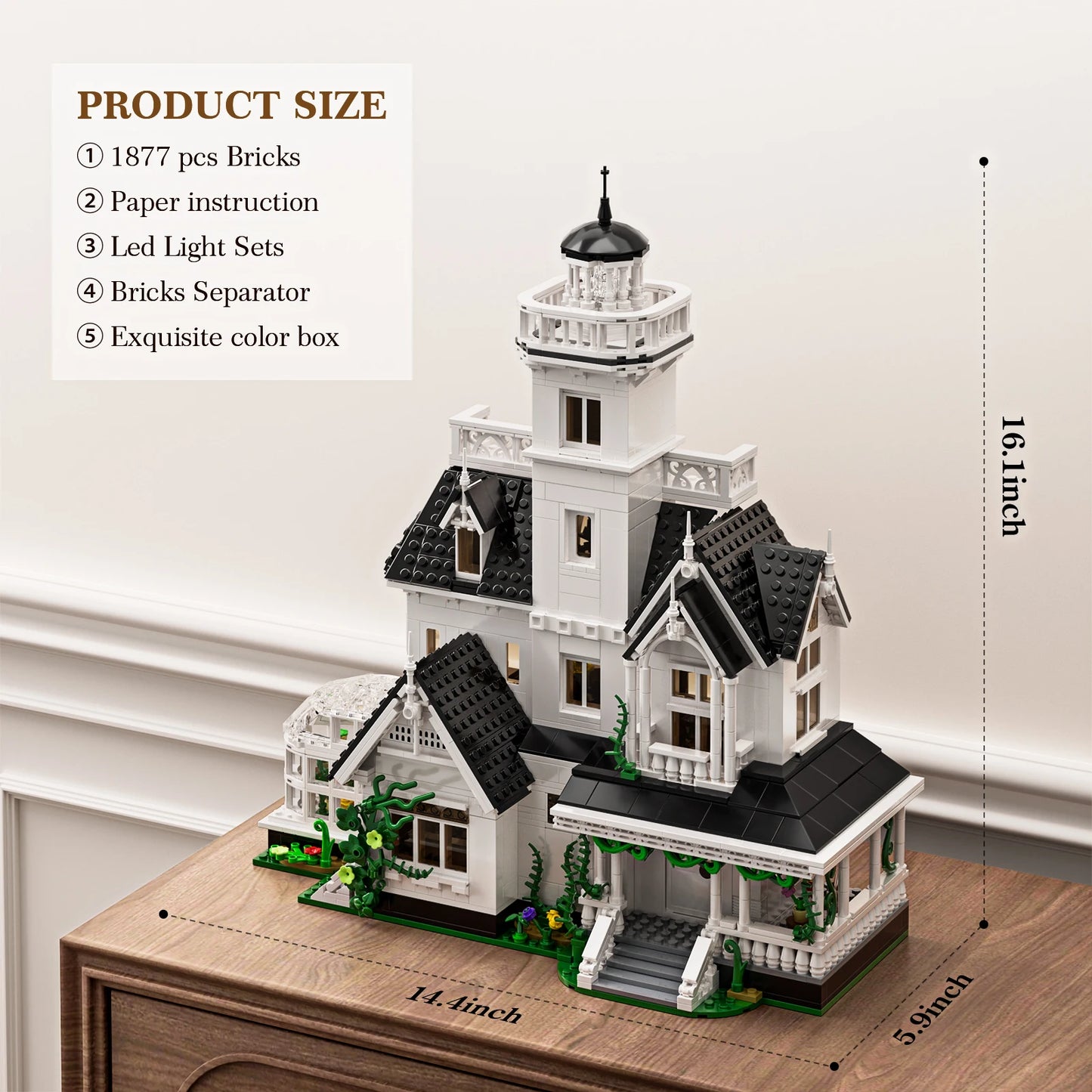 1877 Pieces Magic House Blocks Set Lego Compatible Building Model For Adults