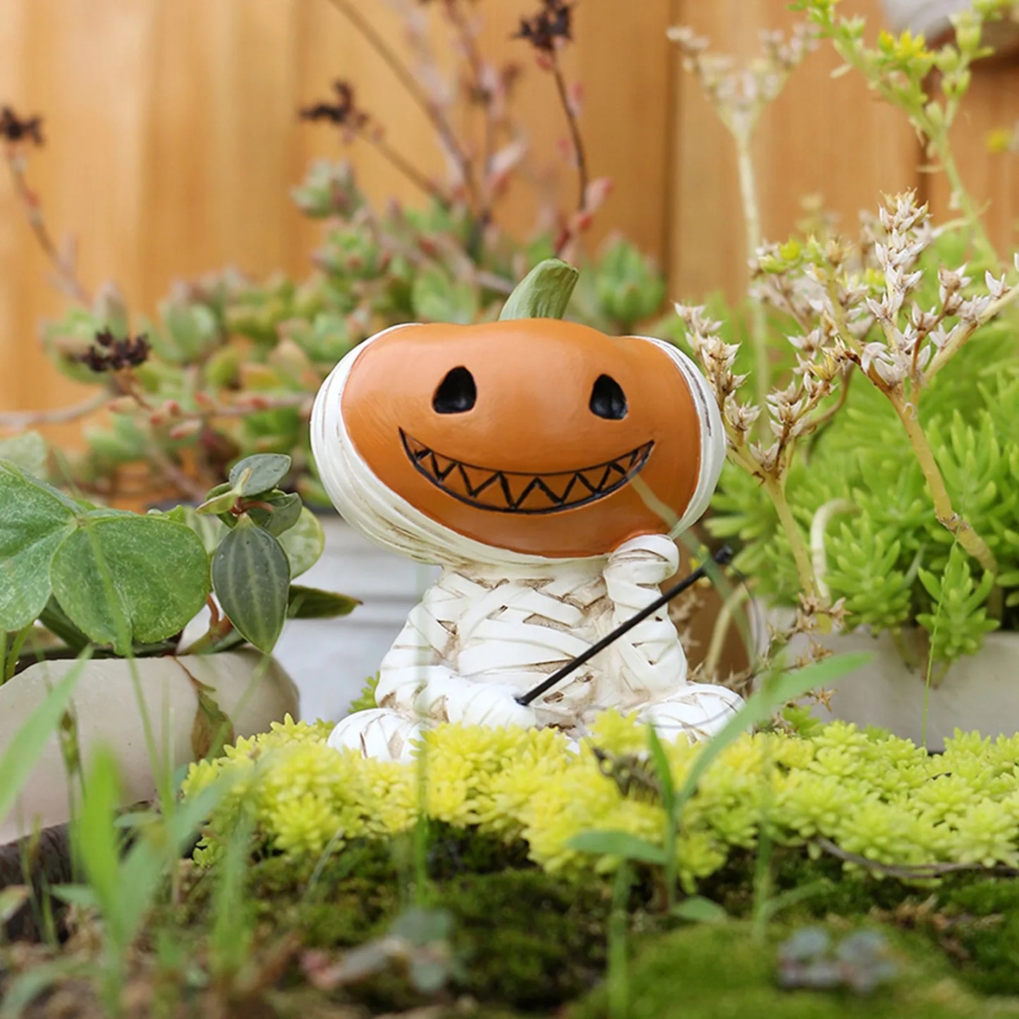 Halloween Bandage Doll Fishing Resin Ornament Home Decoration Party Supplies