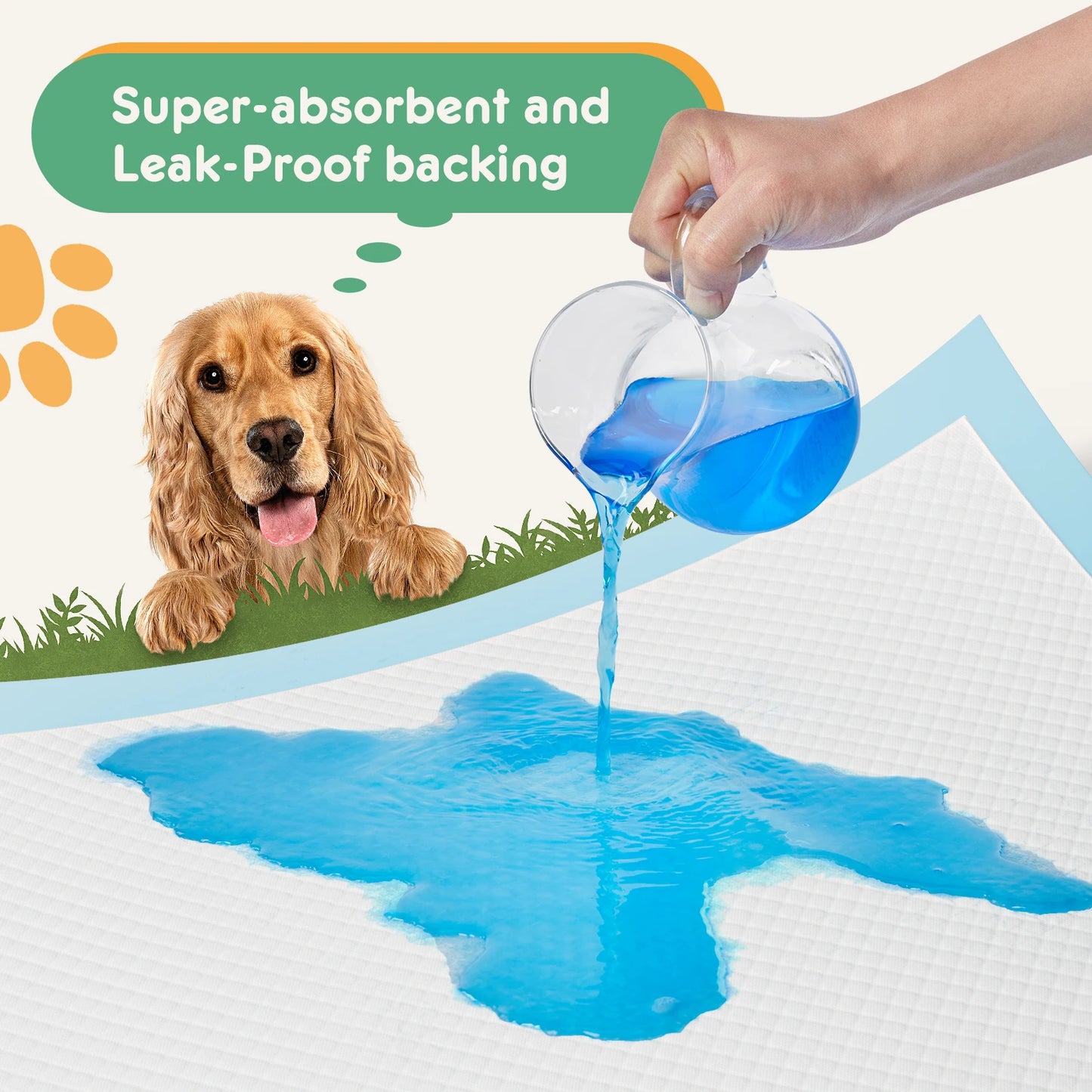 JHK 150 Count 22x22 Underpads Super Absorbent Leakproof Pee Pads for Dogs