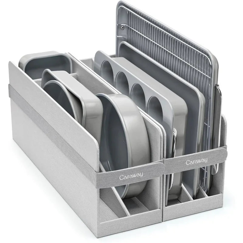 Caraway Nonstick Ceramic Bakeware Baking Sheets Assorted Baking Pans Cooling Rack Storage