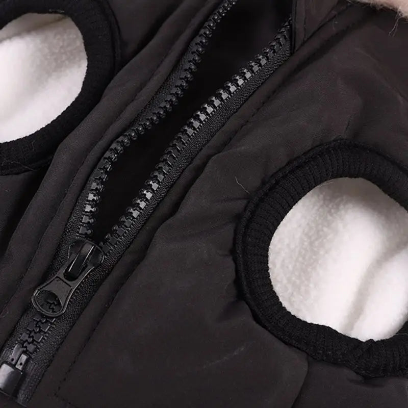 Winter Dog Jacket With Harness Waterproof Hooded Coat For Small Medium Dogs