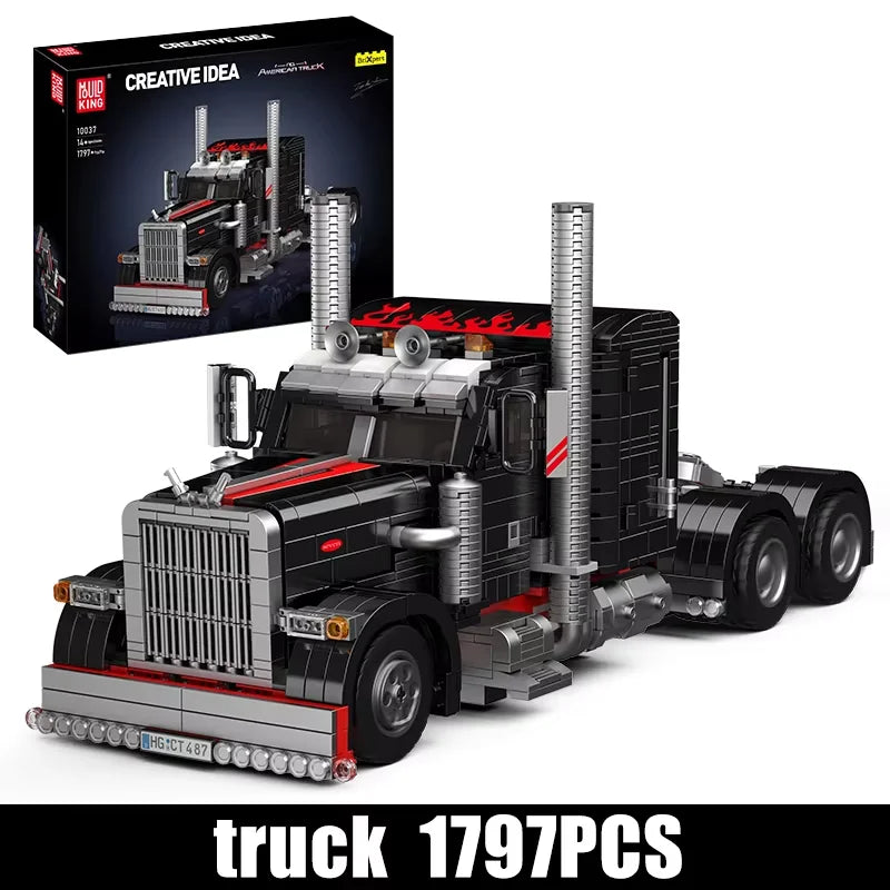 Mould King 10037 The American Truck Building Block Set For Kids