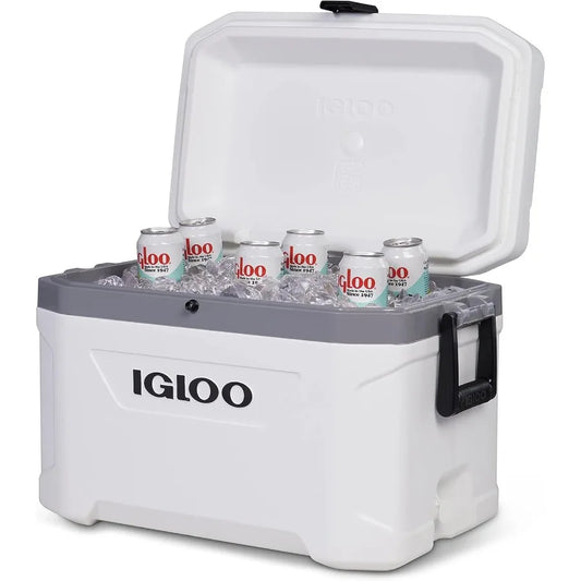 Insulated Hard Side Cooler Ice Chest Marine Series for Fishing Camping Boating