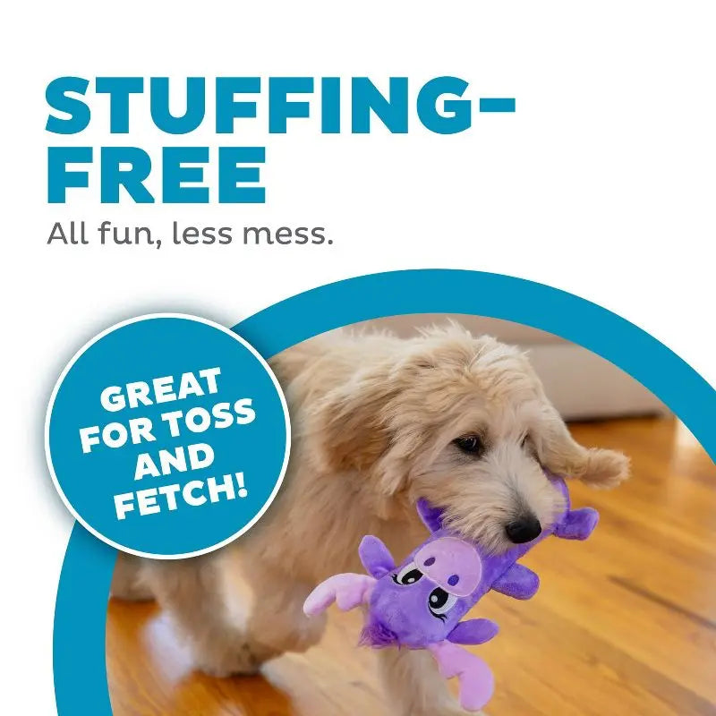 No Stuffing Moose Plush Toy With 2 Squeakers Chew Proof