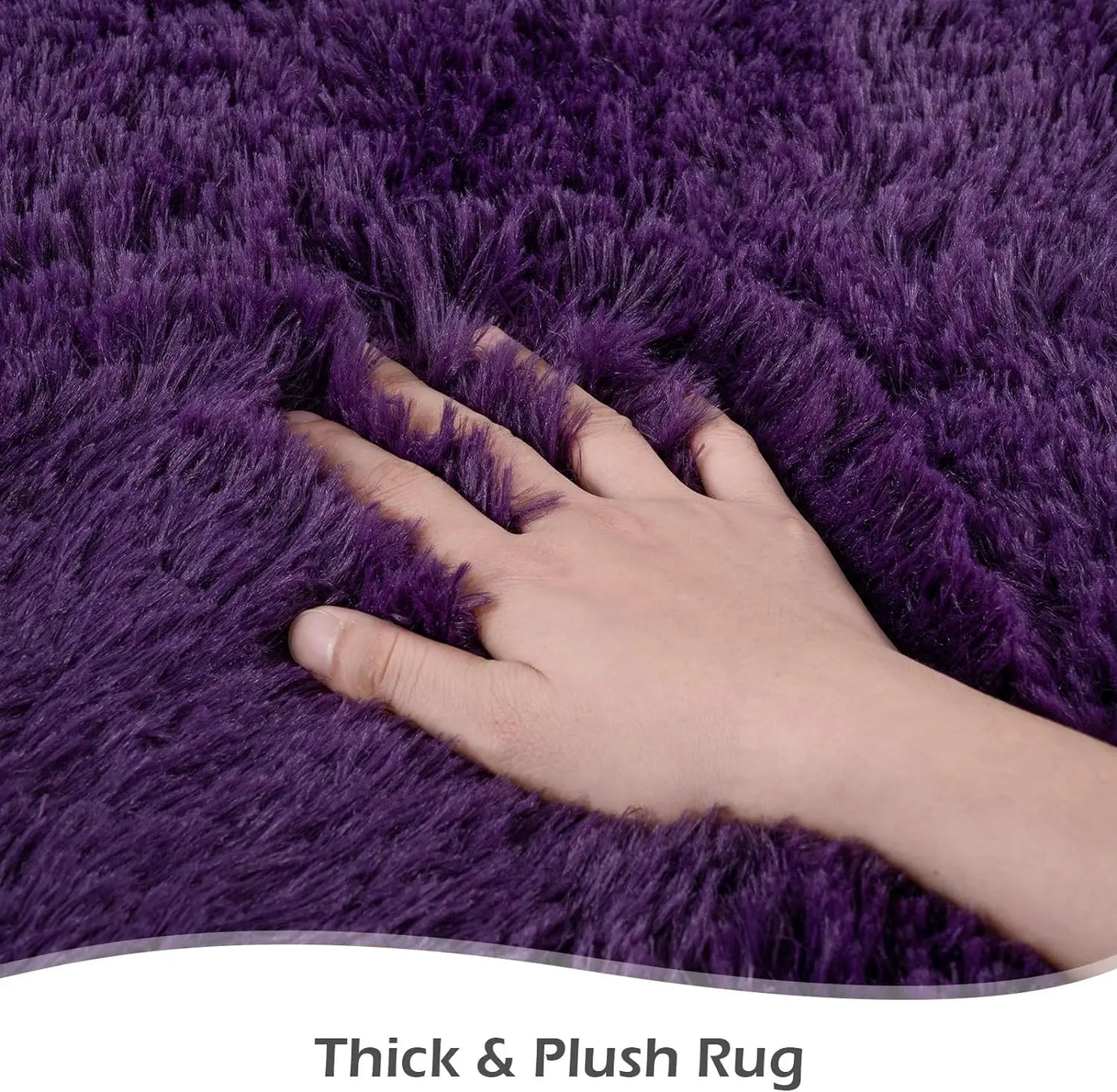 Fluffy Rugs for Bedroom Fuzzy Area Rugs for Living Room Soft Kids Carpet Non Slip for Hardwood Floors Room Decor