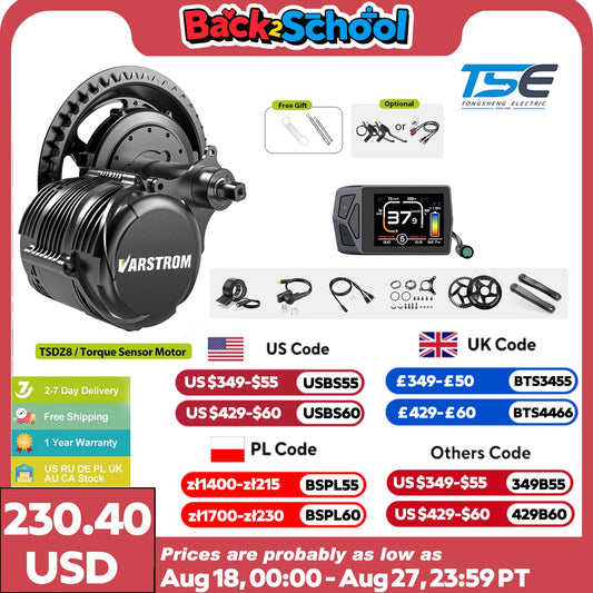 Tongsheng TSDZ8 750W Mid Drive Motor Kit 68mm 73mm BB