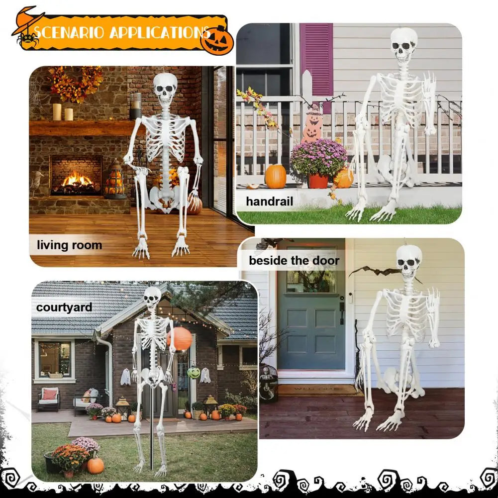 7.8ft Giant Skeleton Life Size Realistic For Lawn Decor