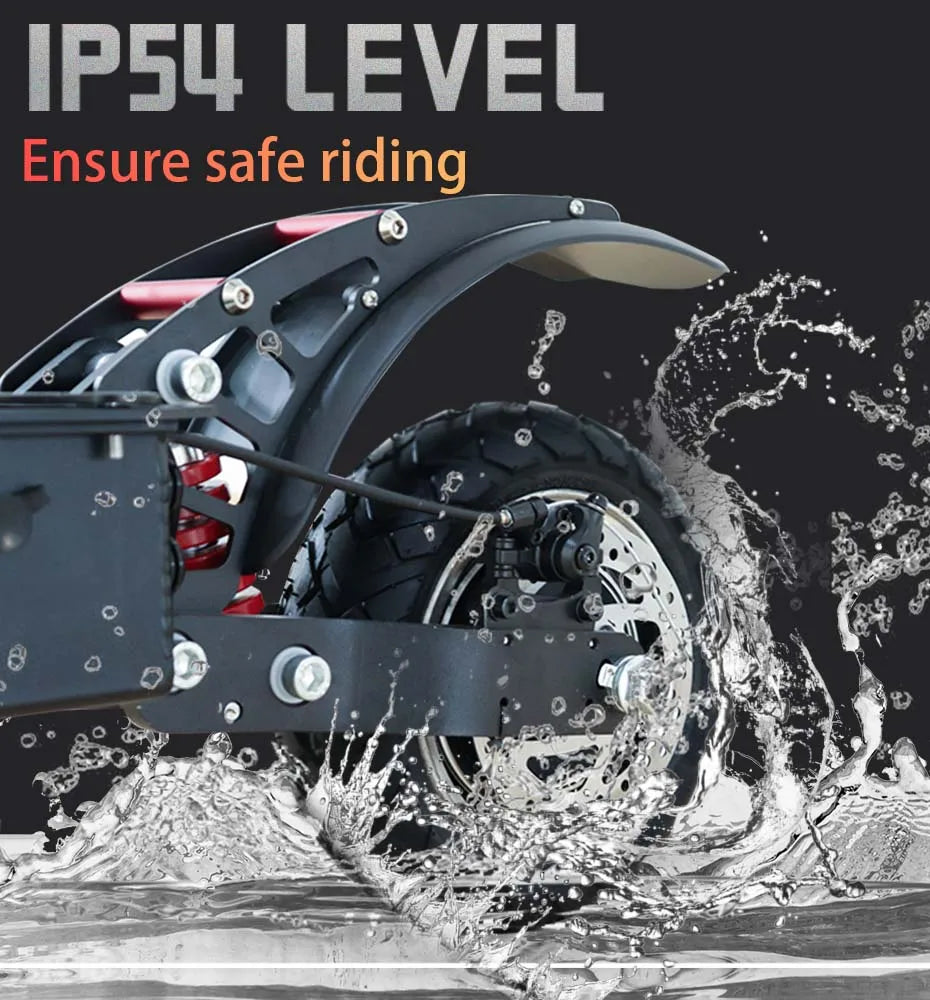 Ajoosos 2500W Electric Adult Scooter 10in Tires 60 To 80km
