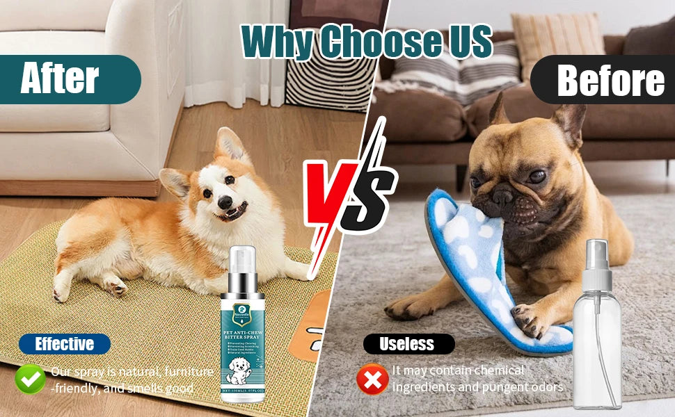 150ml No Chew Spray For Dogs No Alcohol Natural Bitter Deterrent Spray