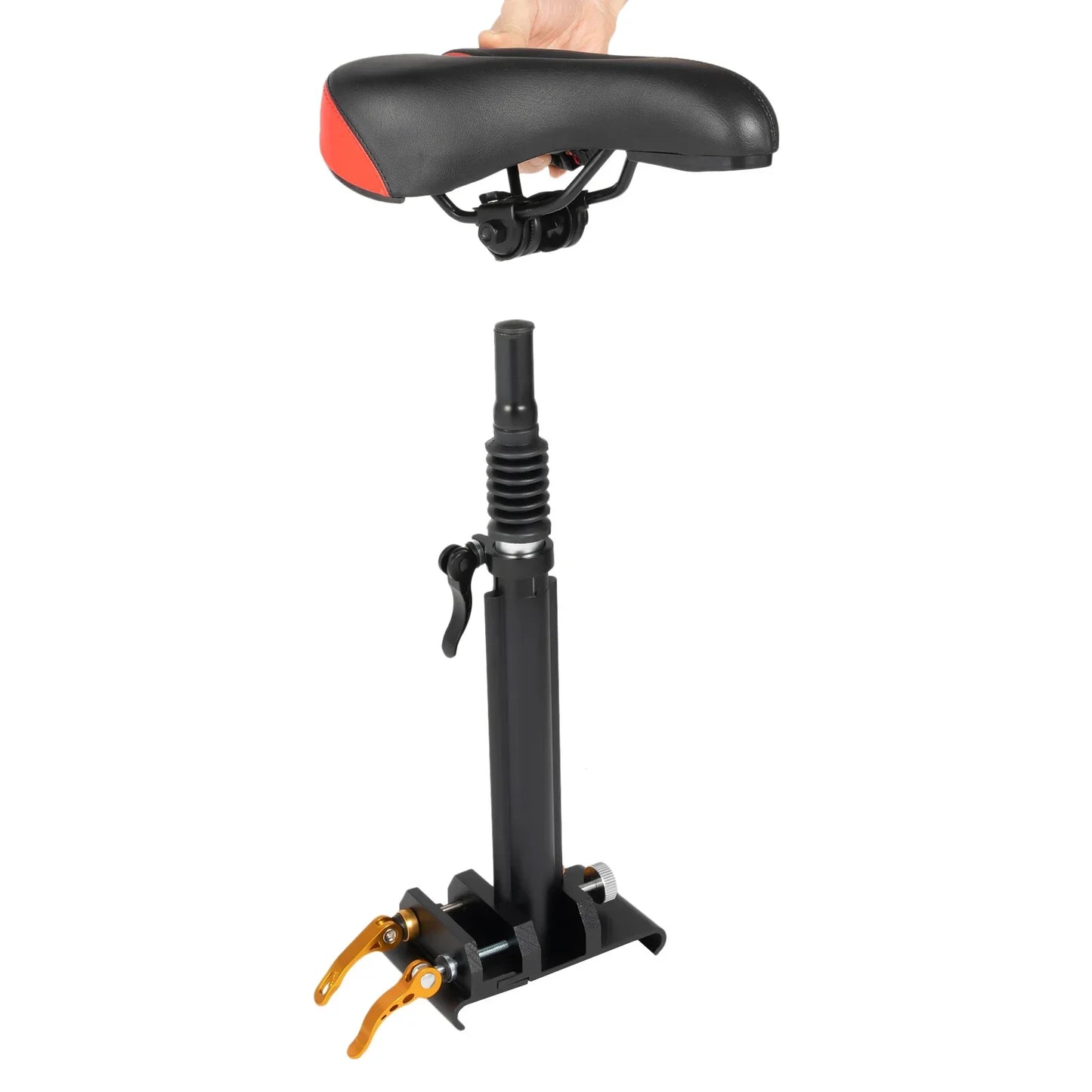 Adjustable Scooter Seat With PU Cushion Aluminum Frame