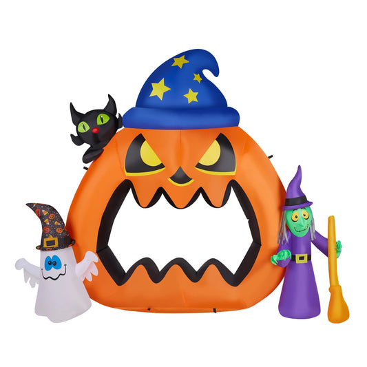 6.9ft Pumpkin Inflatable Halloween Decoration for Outdoor and Indoor Use