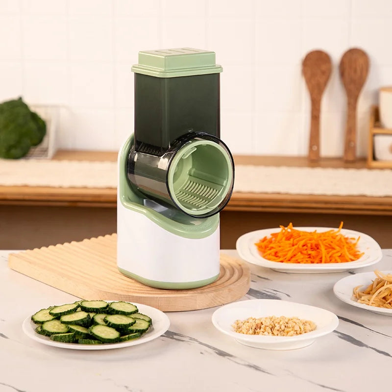 Electric Vegetable Cutter And Slicer 3 In 1 Garlic Shredder