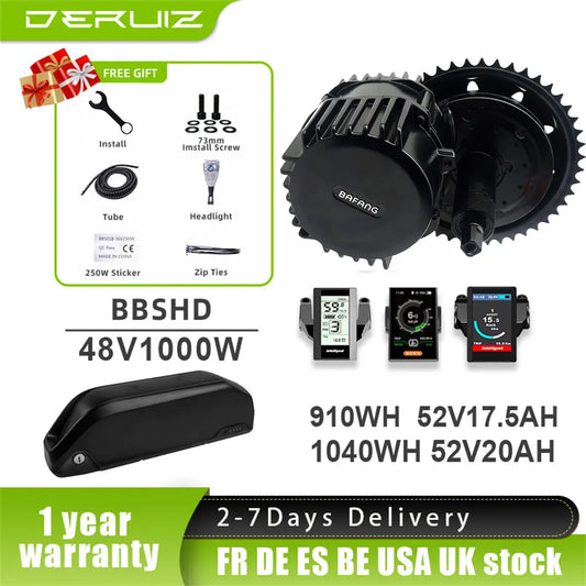Bafang BBSHD 1000W Mid Drive Ebike Conversion Kit 52V