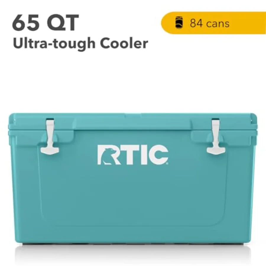 65 Qt Ultra Tough Hard Insulated Portable Ice Chest Cooler Beach Camping Picnic
