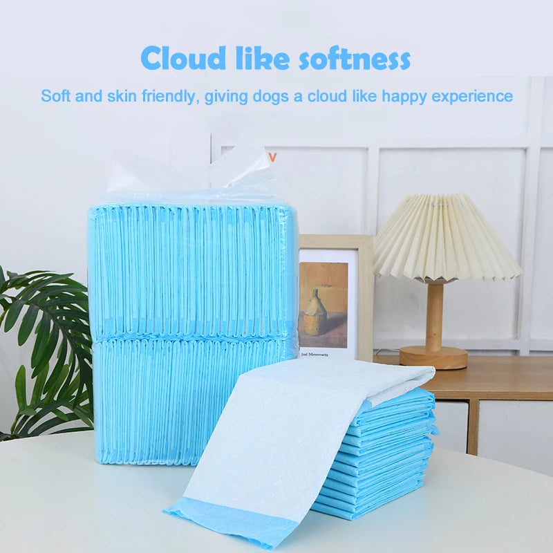 100 Count 17.7x13 Inch 6 Layer Disposable Absorbent Dog Training Pads