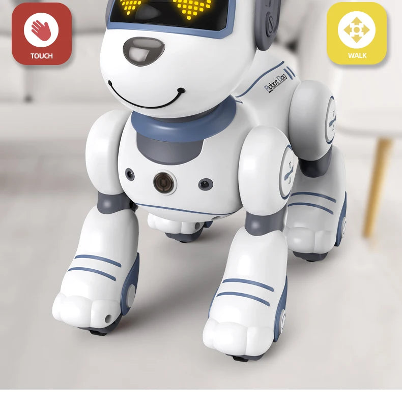 Funny RC Robot Dog Voice Command Toy With Music Song