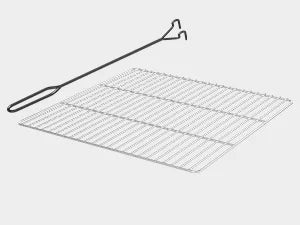 30 Inch Fire Pit Square Outdoor Table Mesh Lid Fire Poker