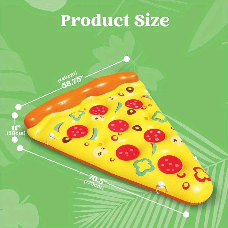 Joyfy Giant Inflatable Pizza Slice Pool Float For Adults And Kids Summer Toy