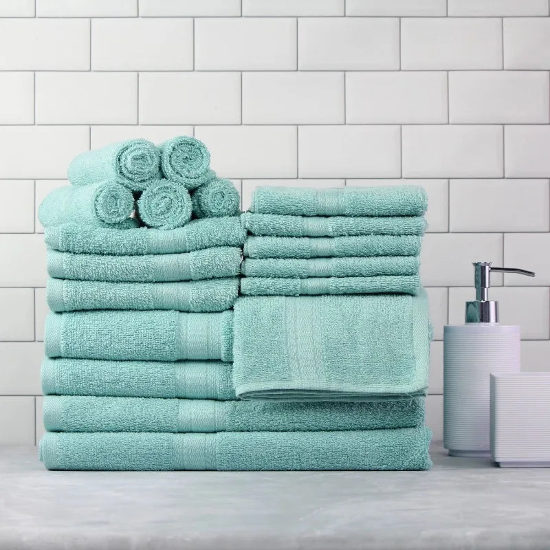 Comfy Cottage 18 Piece Cotton Towel Set Bath Towels