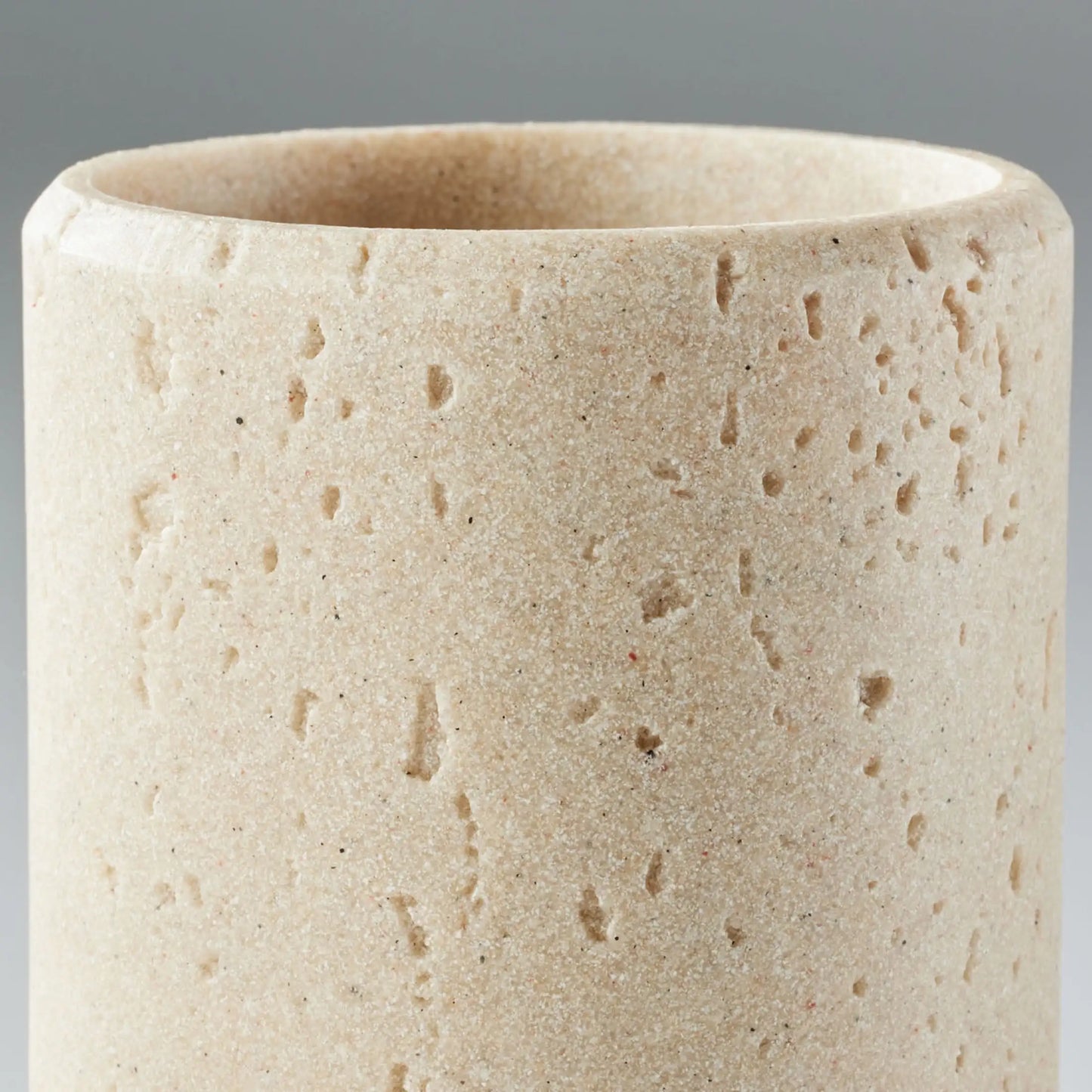 Faux Stone Toothbrush Holder Ceramic Cup Toothpaste Organizer