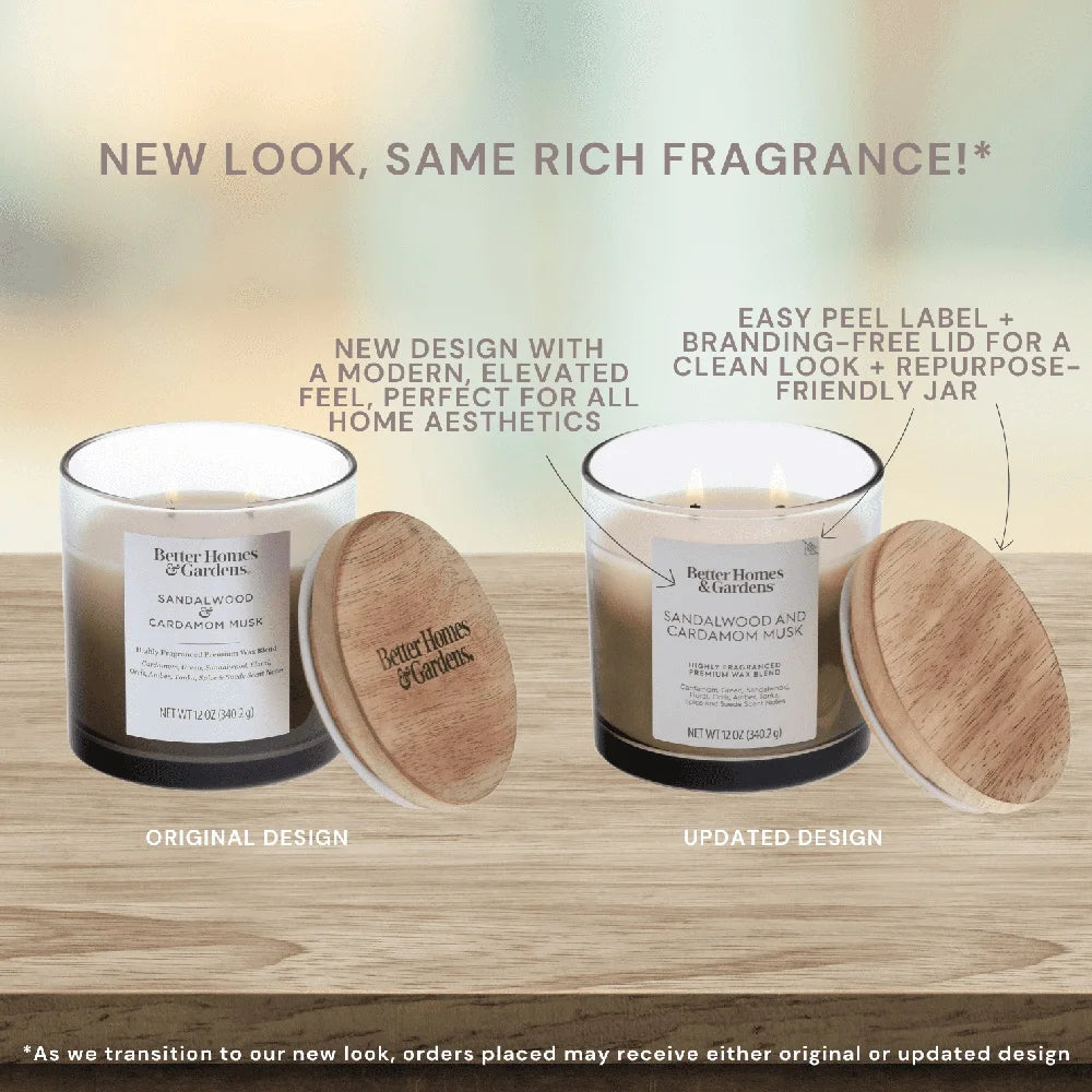 White Peach Daisy Scented Two Wick Ombre Jar Candle 12 Ounce Paraffin Blend Wax