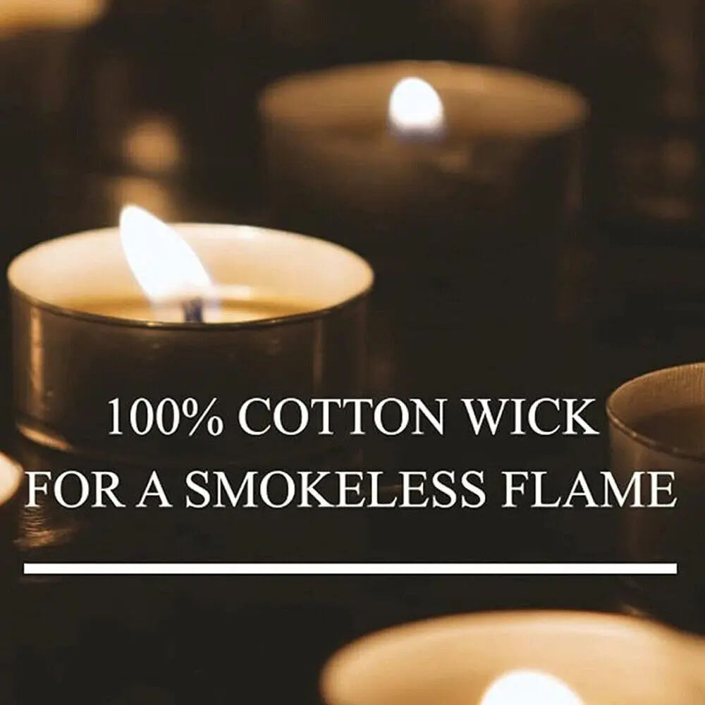200 Pack Dripless White Unscented Tea Light Candles 4 Hr