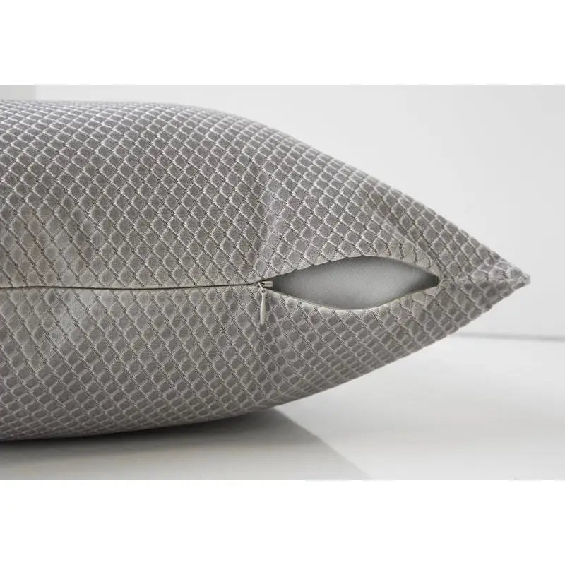 18x18 Grey Decorative Throw Pillows Hypoallergenic Polyester Inserts