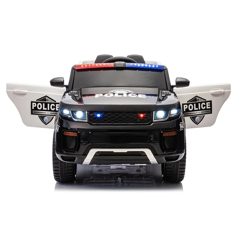 Kids 12V Fire Truck Ride On Car With Megaphone Ages 3 8