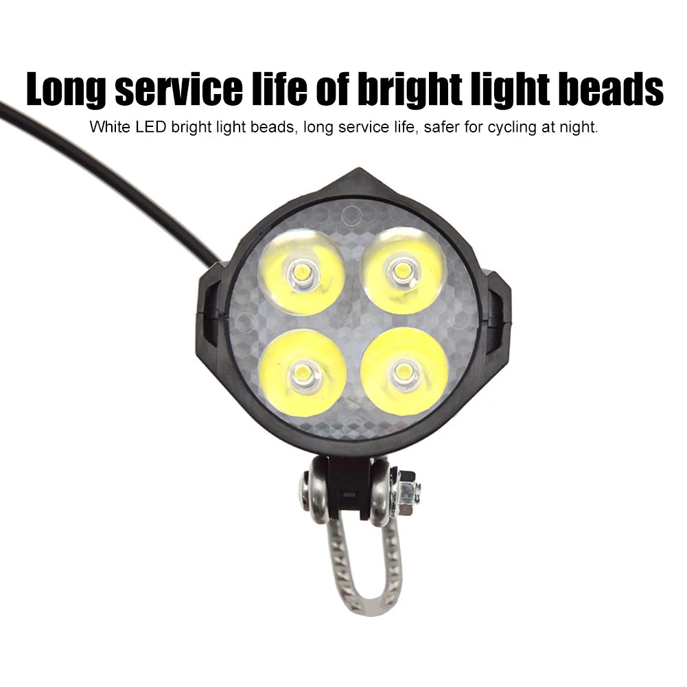 36V 48V Electric Scooter Front Light Adjustable 12W LED
