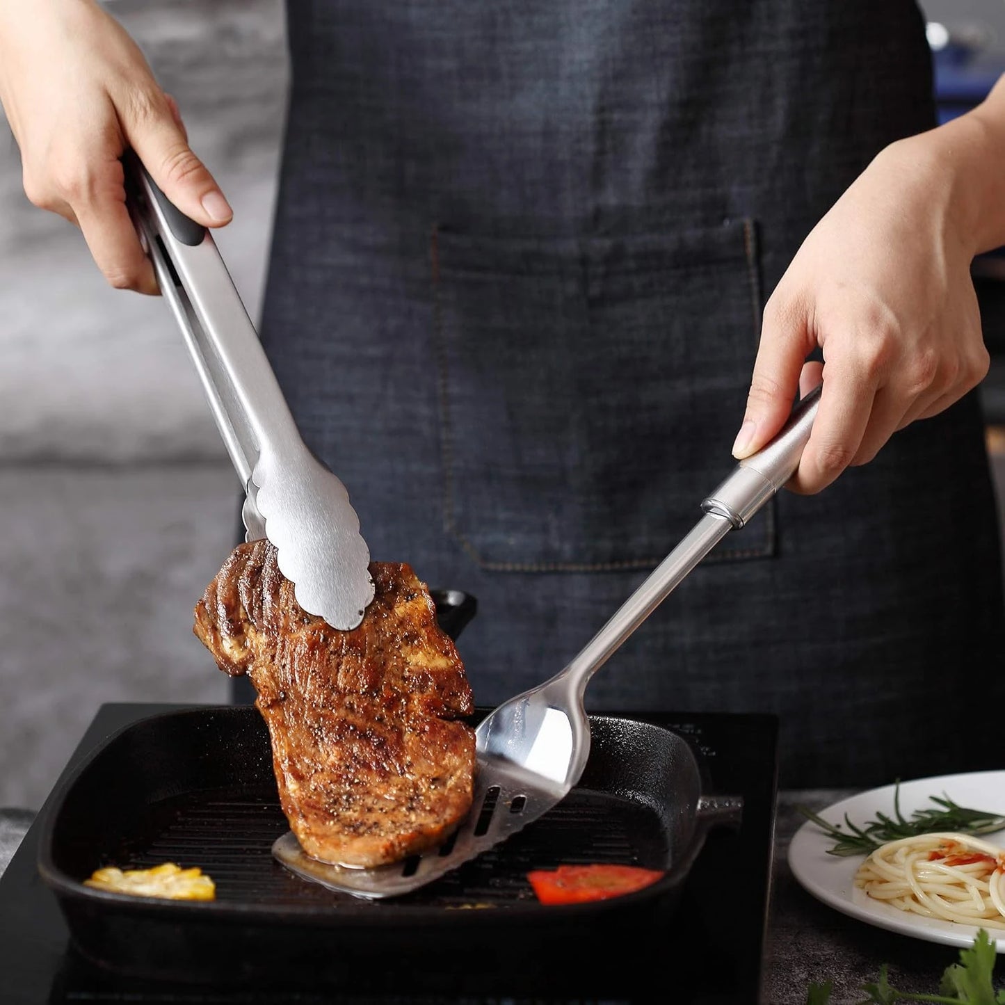 Cooking Utensil Set 11 Piece Stainless Steel Utensils