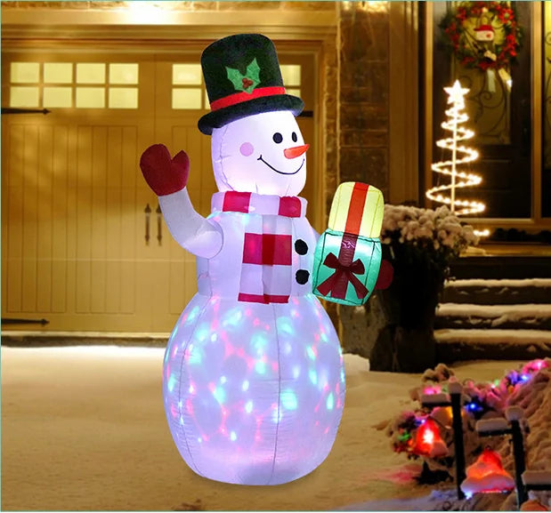 Christmas Inflatable Snowman With Illuminated Lights