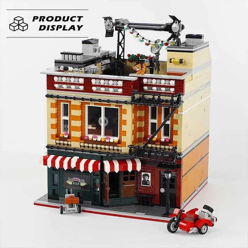 Big Bang Modular City Building Block Set Street View Coffee Shop 4335 Pieces