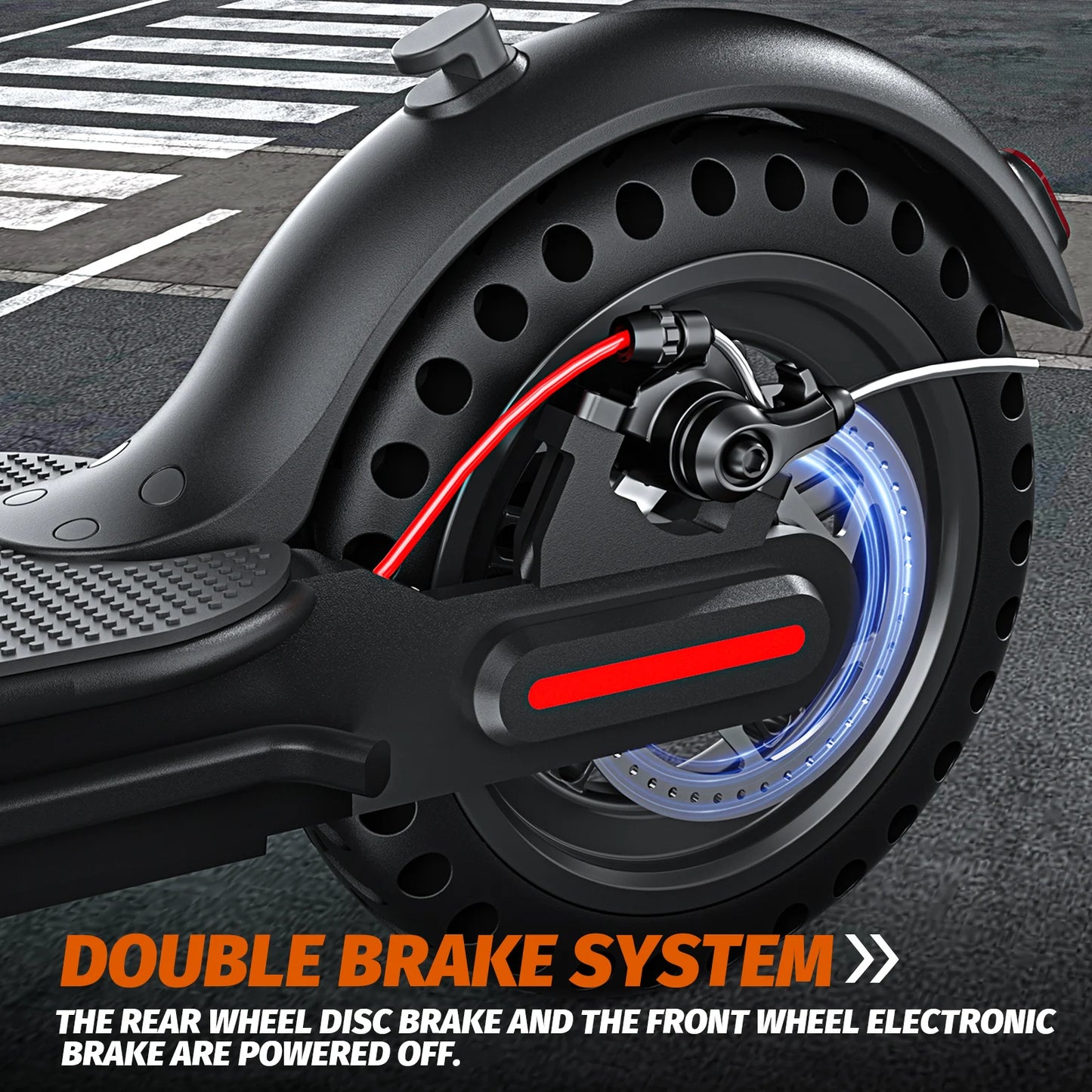 Foldable 350W Electric Scooter 30kmh Explosion Proof Tires
